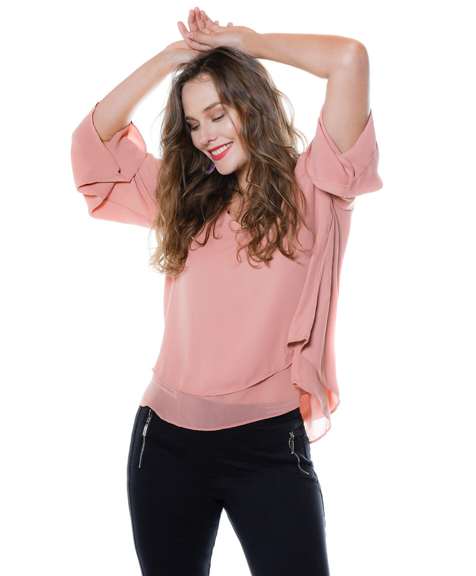 Blusa doble capa