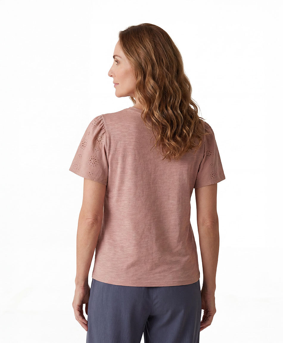 Polera mujer manga globo