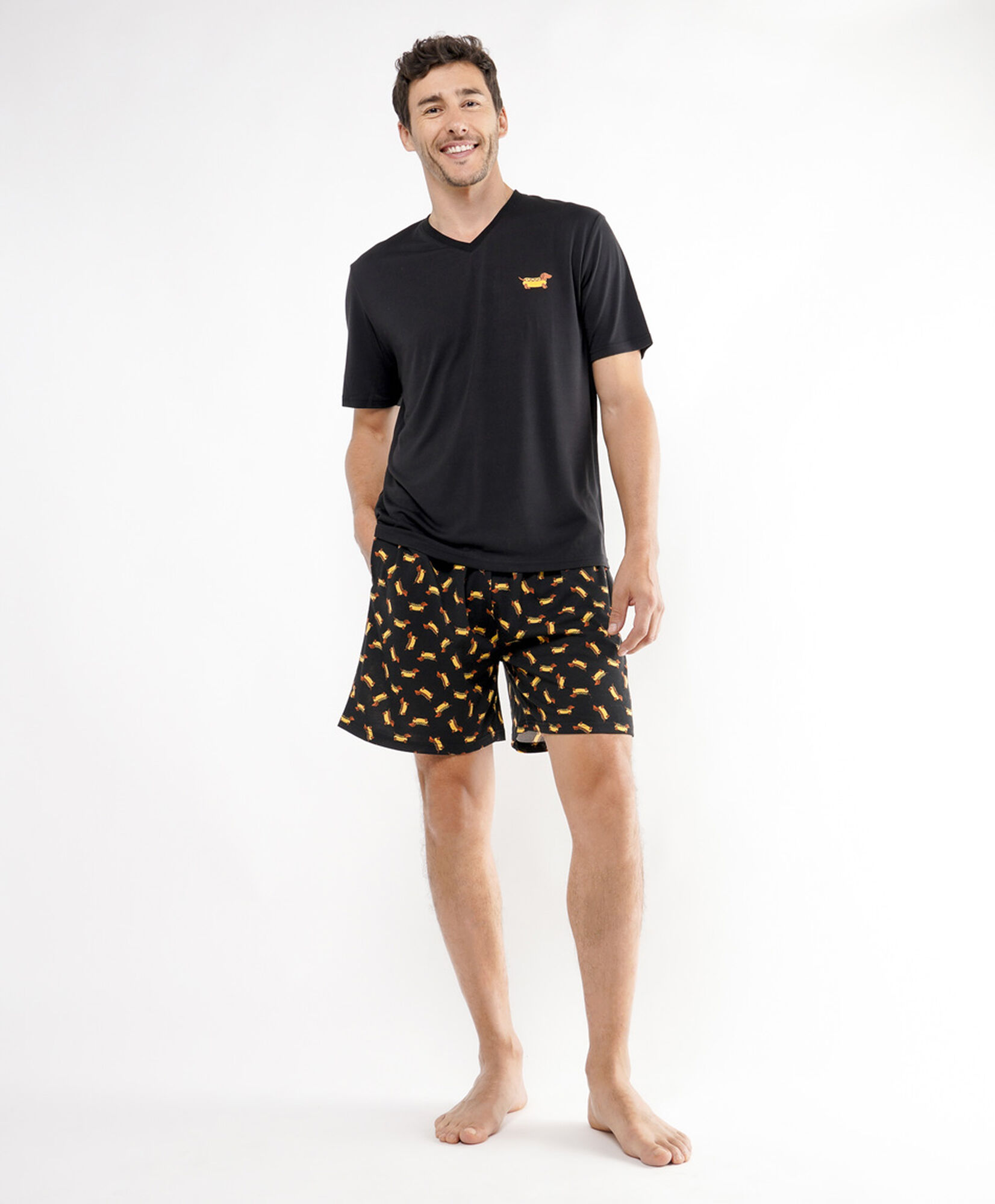 Pijama hombre perro salchicha Pijama hombre perro salchicha