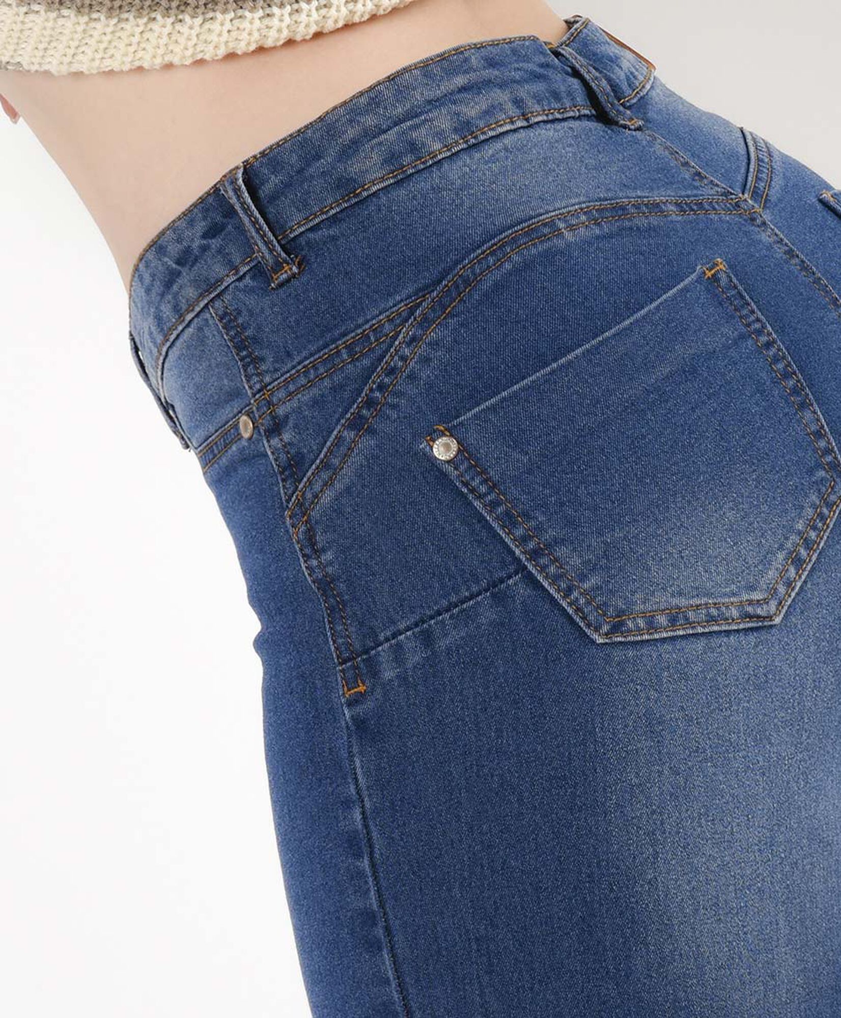 Jeans mujer tiro alto clásico skinny fit Jeans mujer tiro alto clásico skinny fit