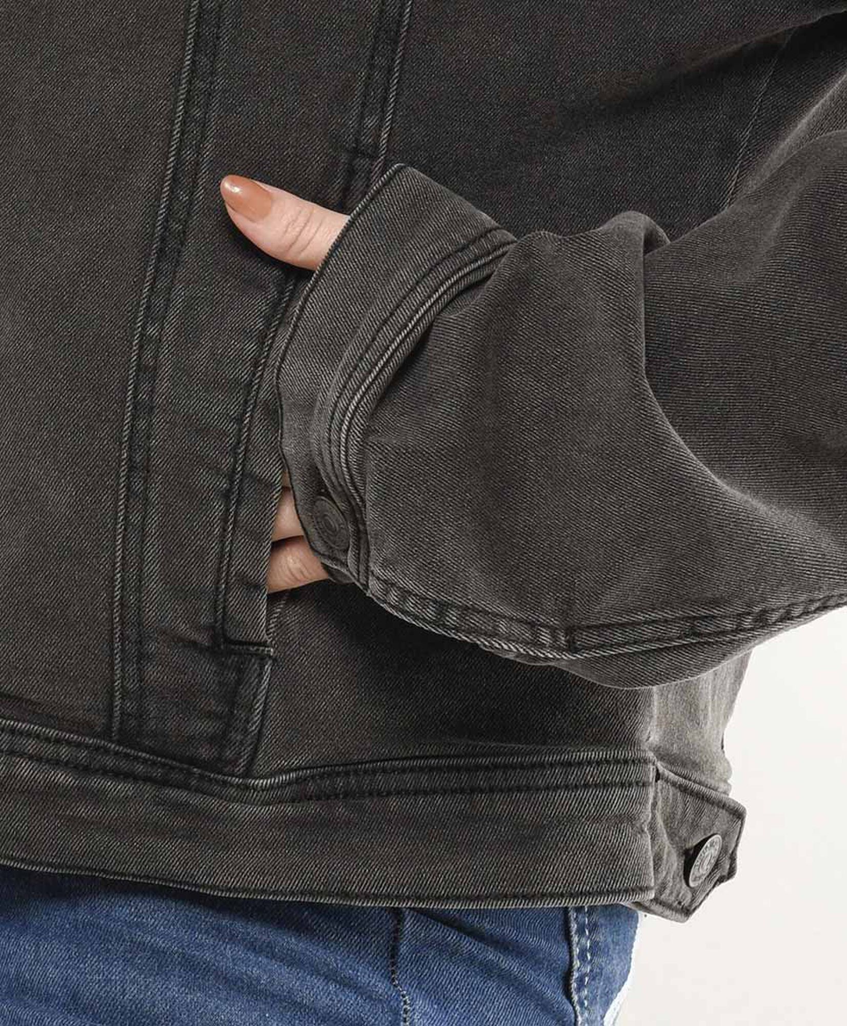 Chaqueta mujer denim costuras Chaqueta mujer denim costuras