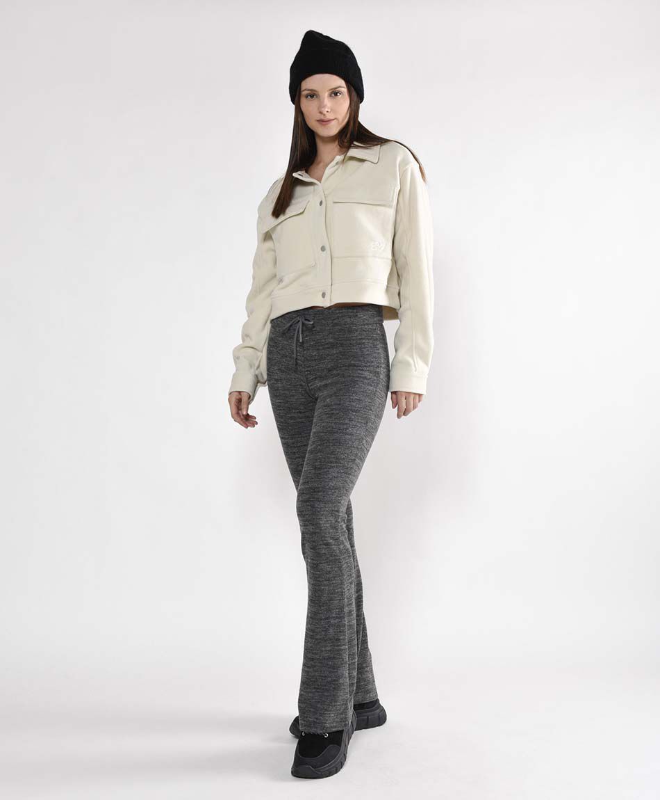 Pantal&oacute;n mujer jaspeado flare