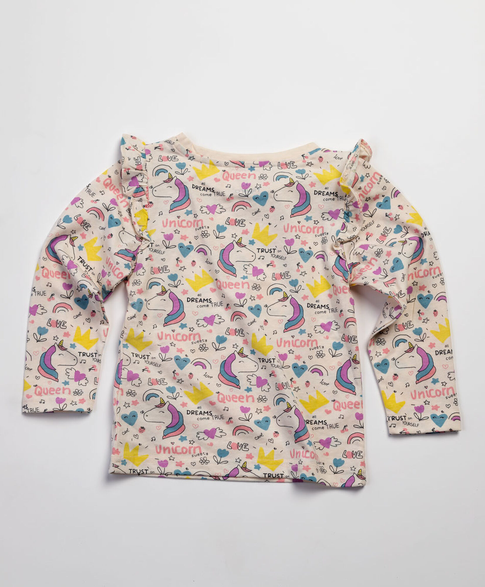 Polera bebé unicornios vuelos en mangas Polera bebé unicornios vuelos en mangas