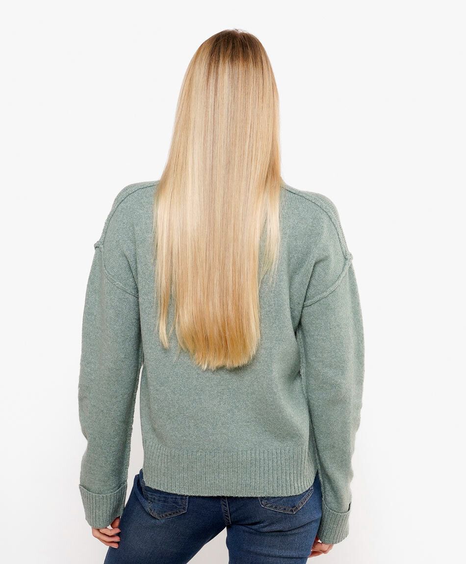 Sweater mujer costuras hombros