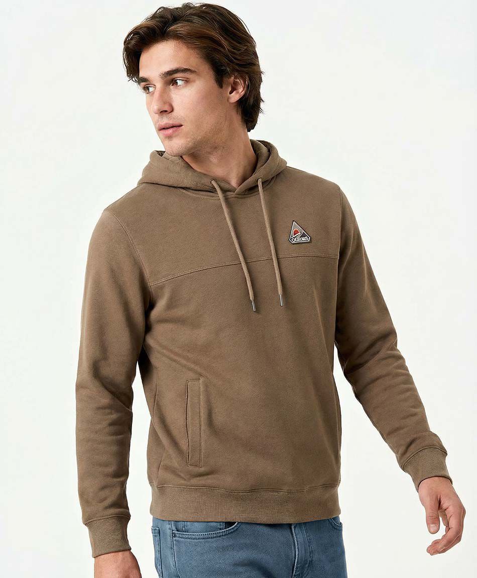 Poler&oacute;n hombre con capucha  colorado