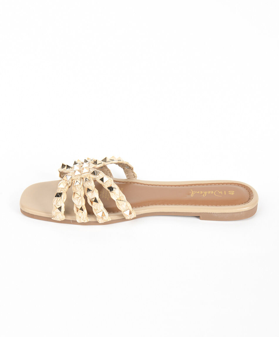 Sandalia mujer tachas