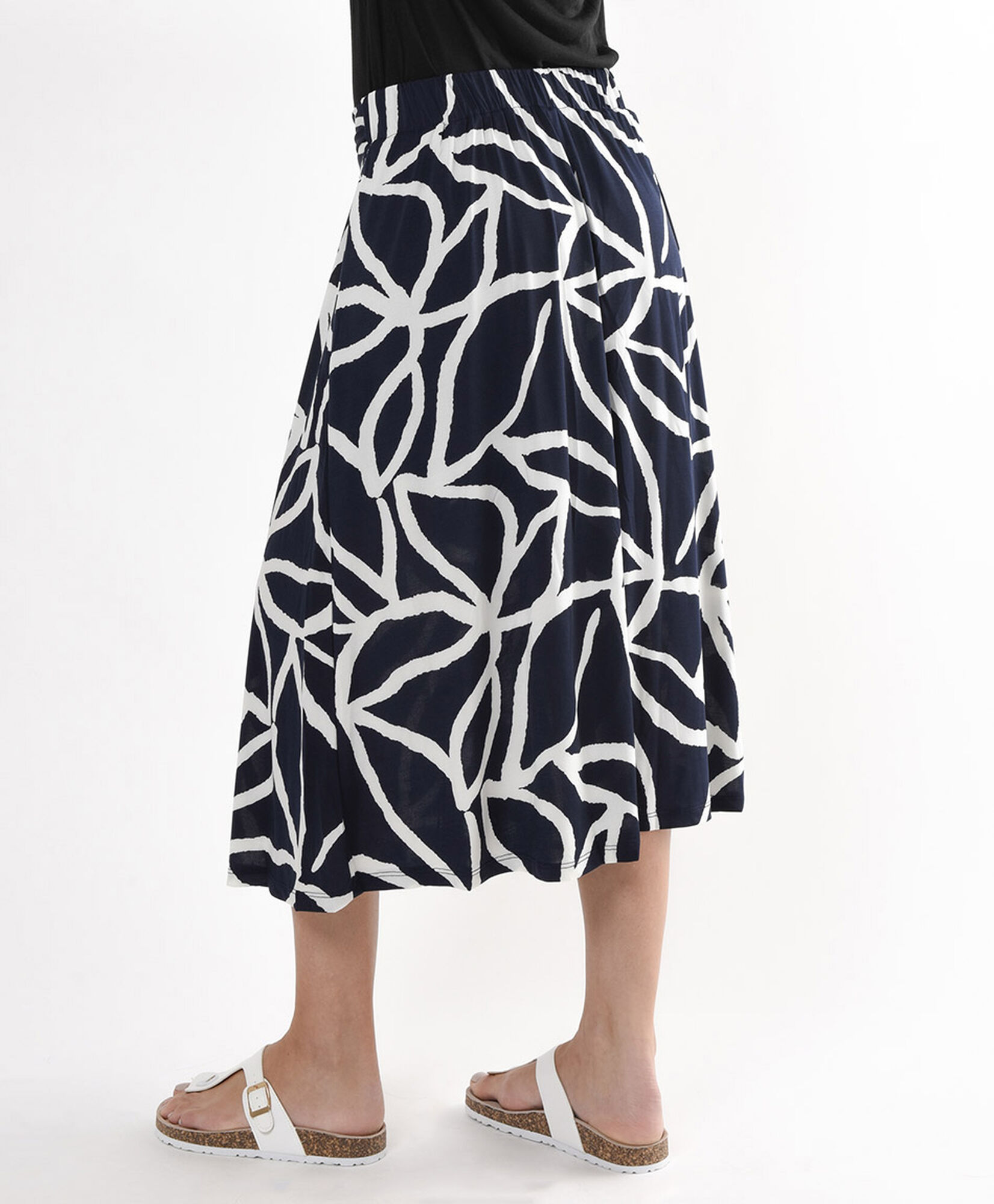 Falda mujer formas bicolor midi Falda mujer formas bicolor midi