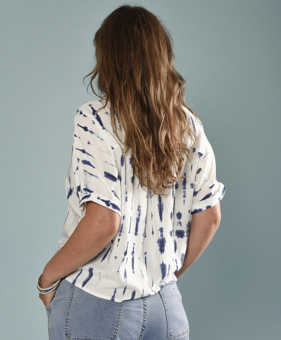 Blusa lino tie dye
