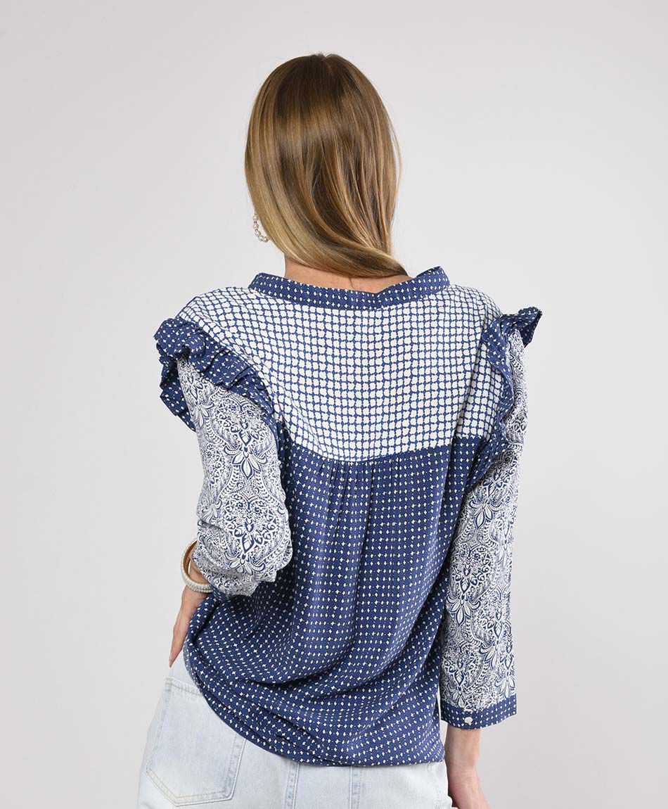 Blusa mujer patchwork