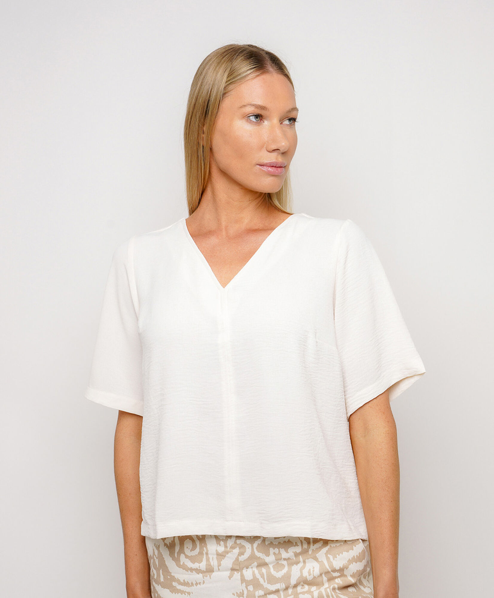 Blusa mujer cuello v Blusa mujer cuello v