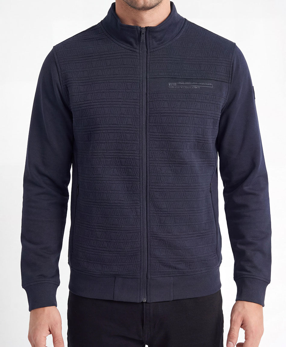 Chaqueta hombre bomber azul