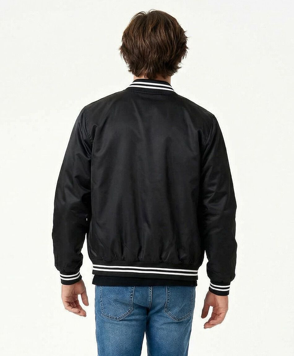 Chaqueta hombre bomber doble l&iacute;nea