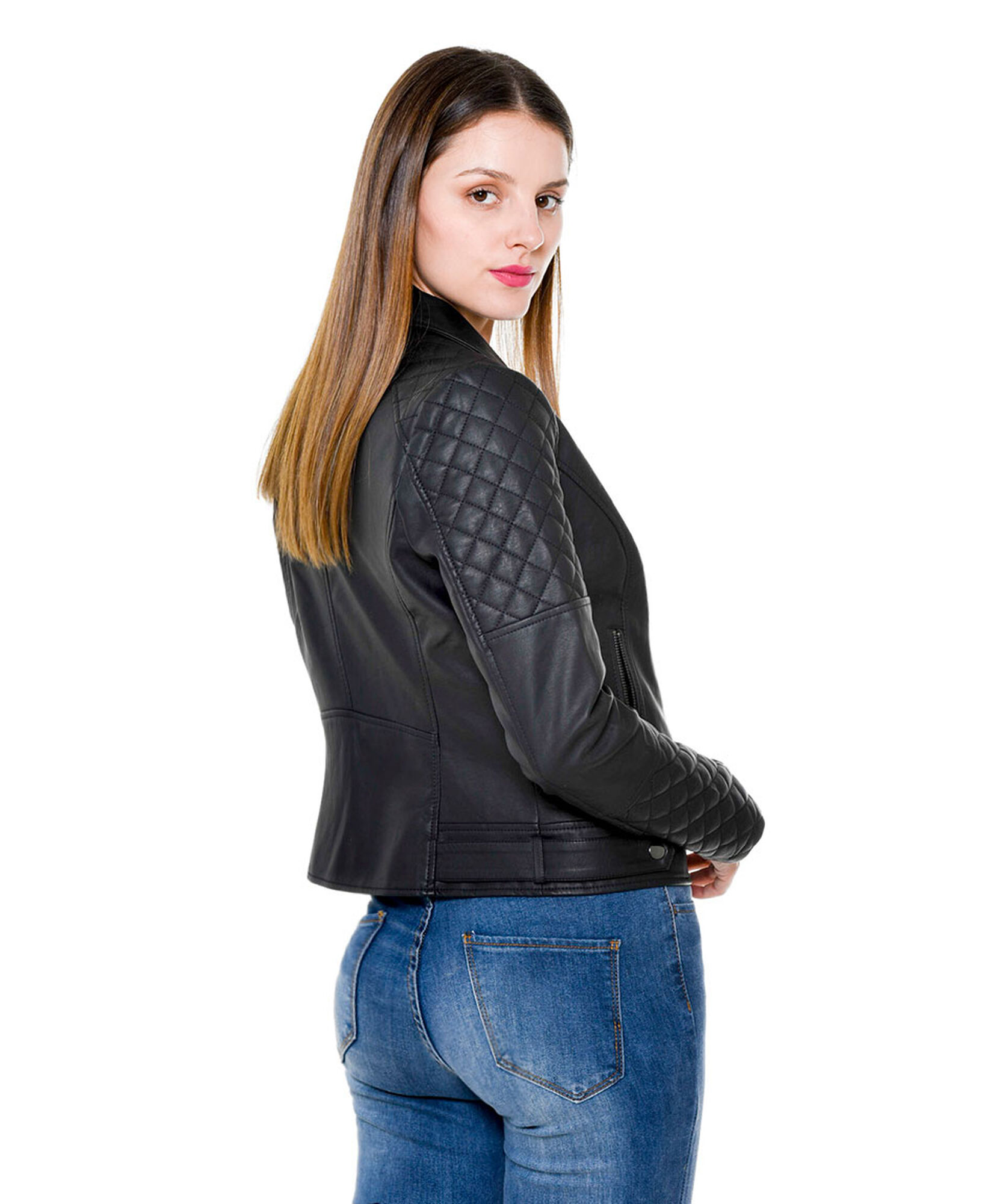 Biker black pespunte Biker black pespunte