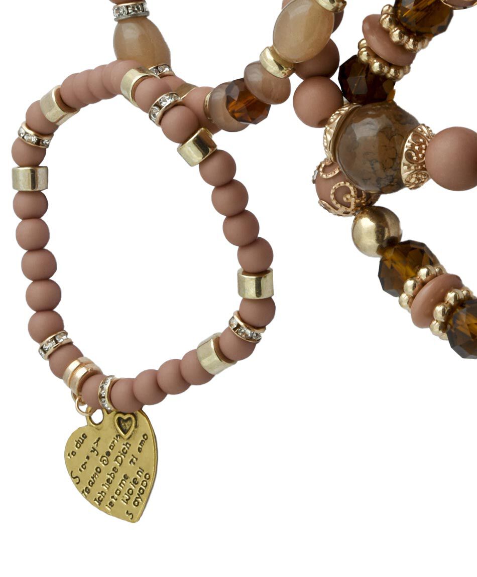 Pulsera coraz&oacute;n 4 piezas