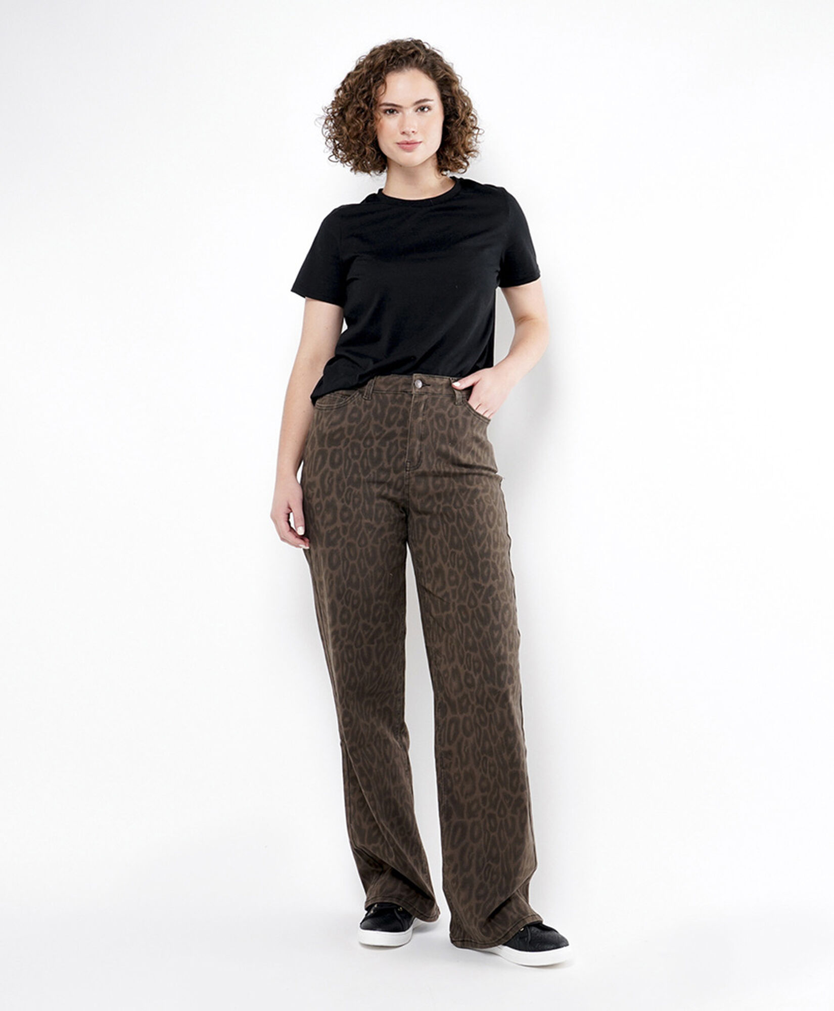 Jeans mujer animal print wide Jeans mujer animal print wide