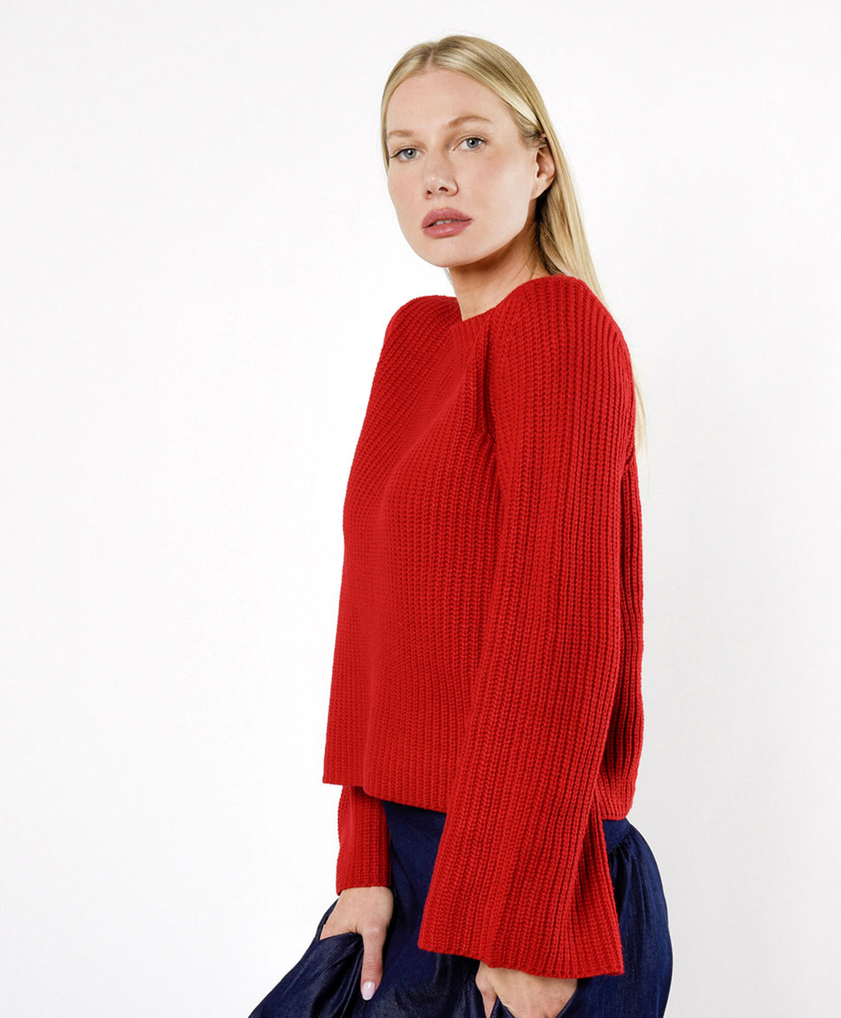Sweater mujer manga ancha crop Sweater mujer manga ancha crop