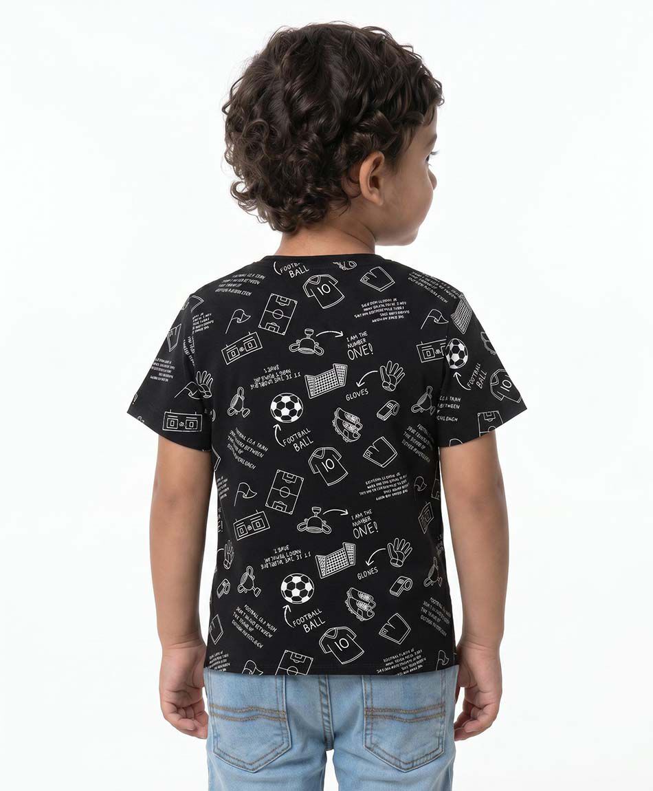 Polera beb&eacute; dibujos f&uacute;tbol