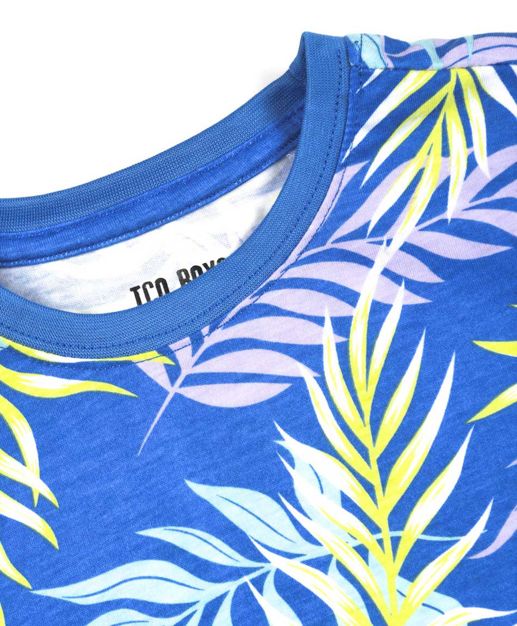 Polera niño hojas tropical Polera niño hojas tropical