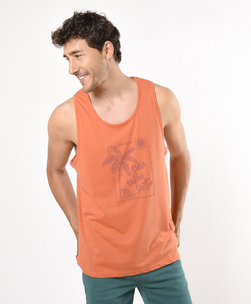 Polera hombre surf sin mangas