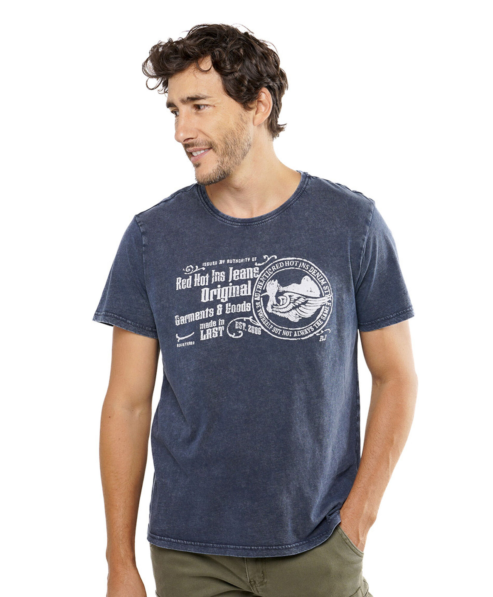 Polera hombre estampado alas Polera hombre estampado alas