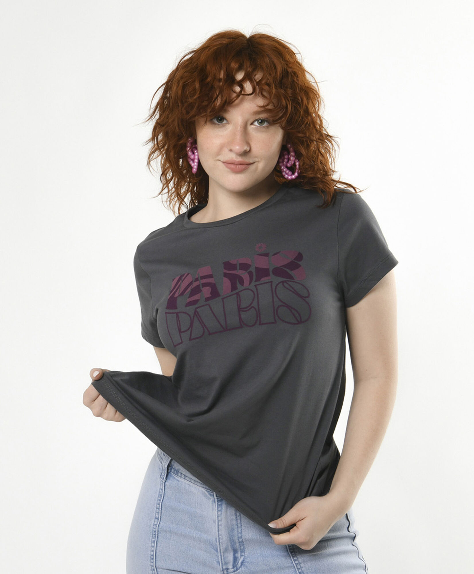 Polera mujer estampado paris Polera mujer estampado paris