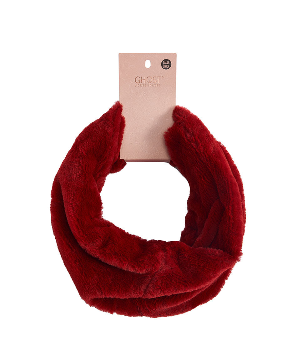 Cuello mujer efecto peluche