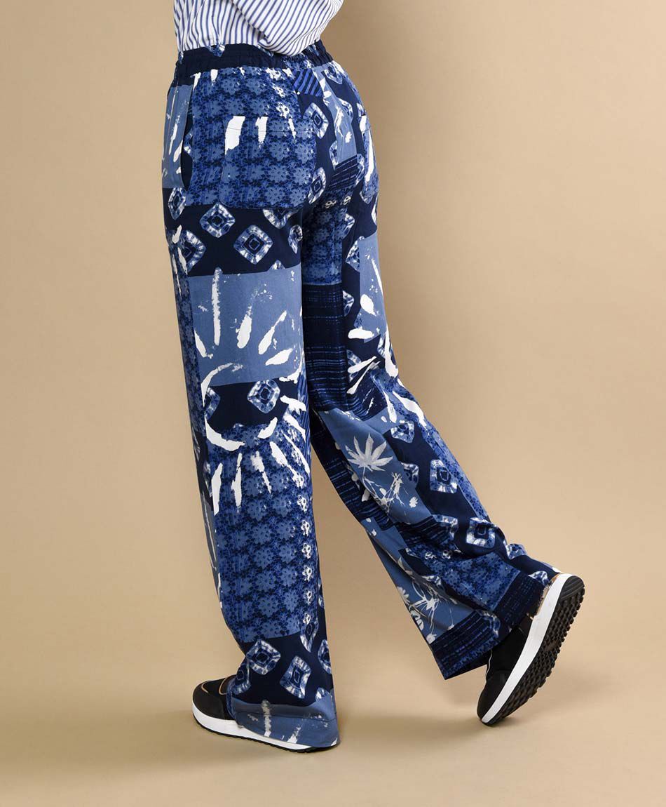Pantal&oacute;n mujer estampado blue