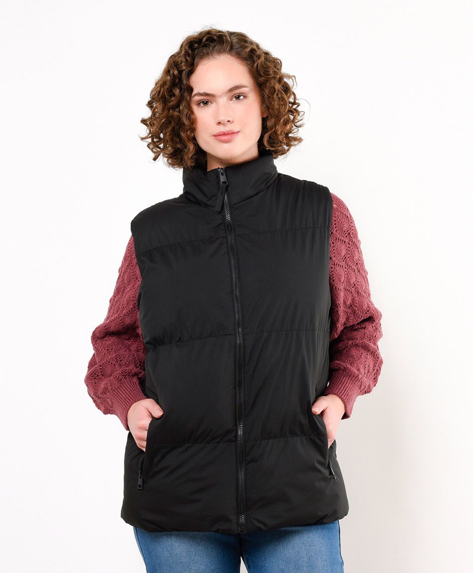 Parka mujer puffa sin mangas Parka mujer puffa sin mangas