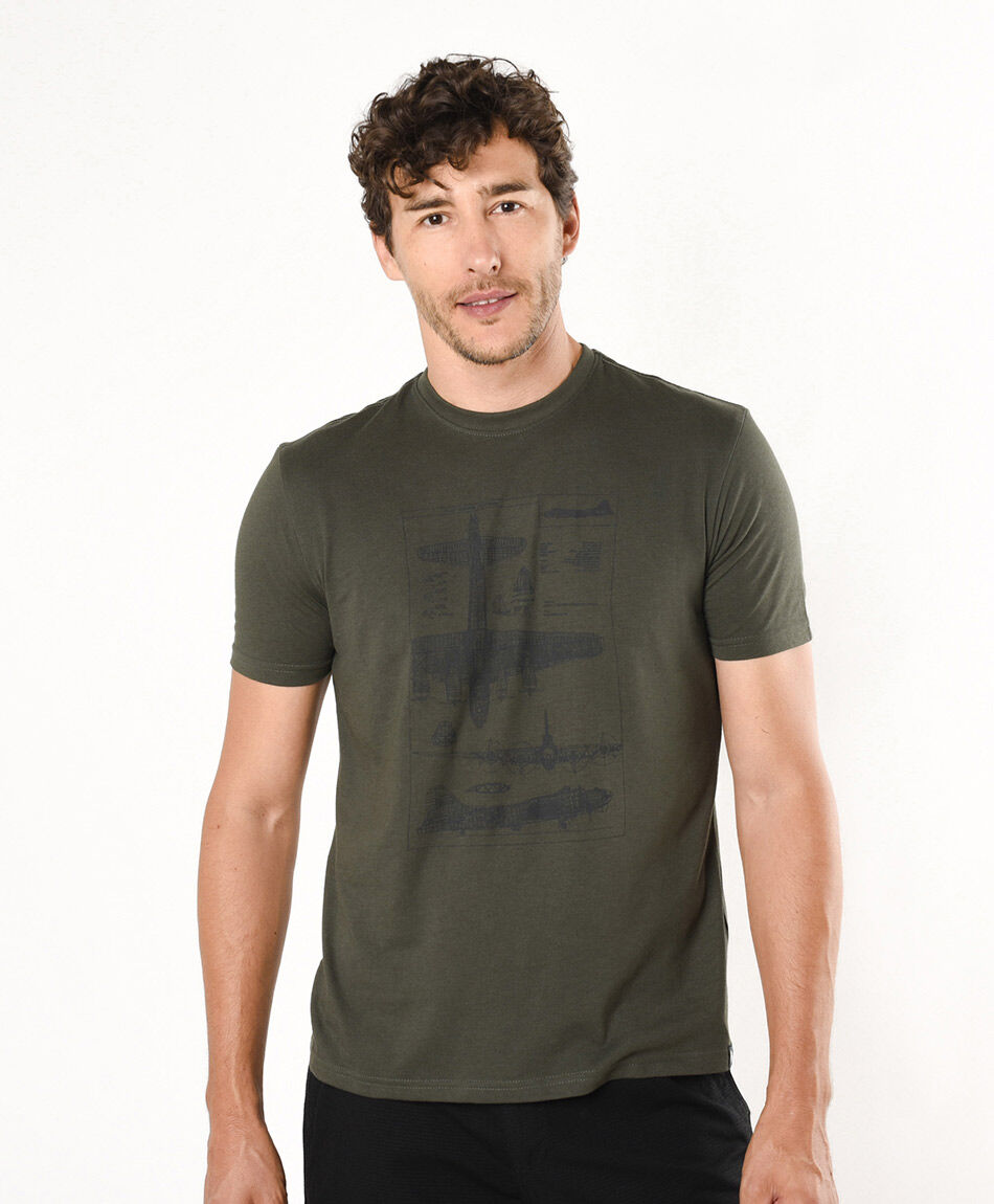 Polera hombre avión