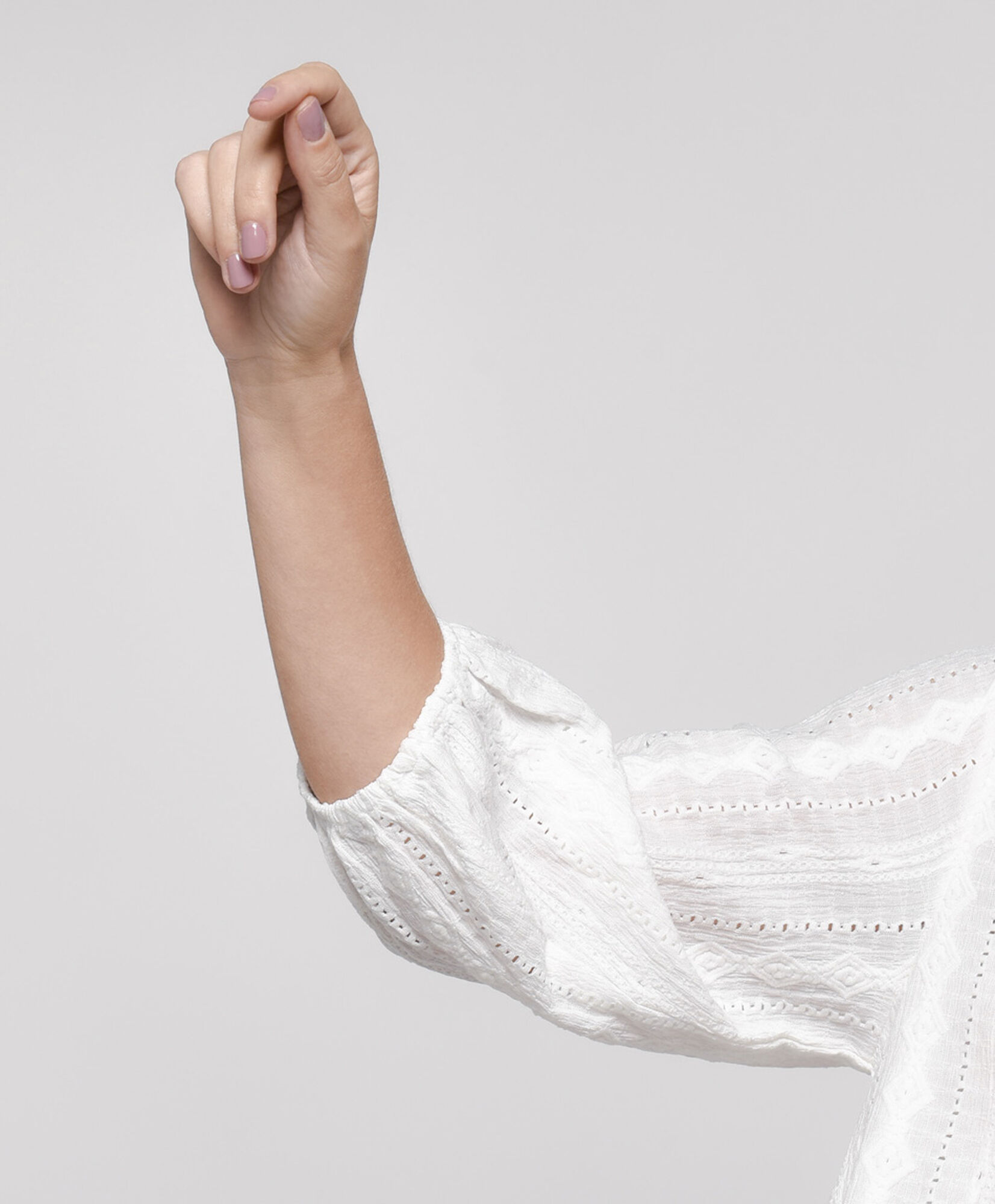 Polera mujer botones texturada Polera mujer botones texturada
