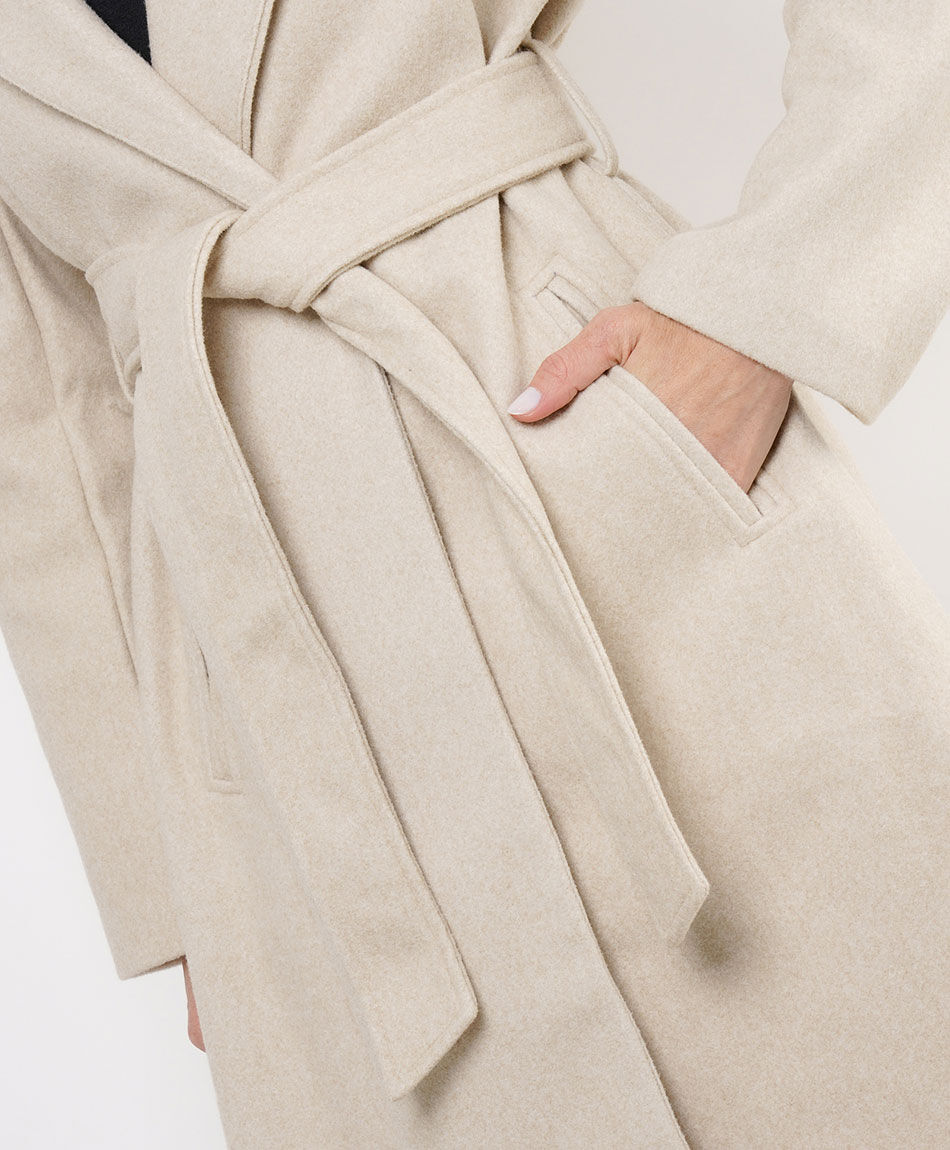 Abrigo mujer largo estilo capa