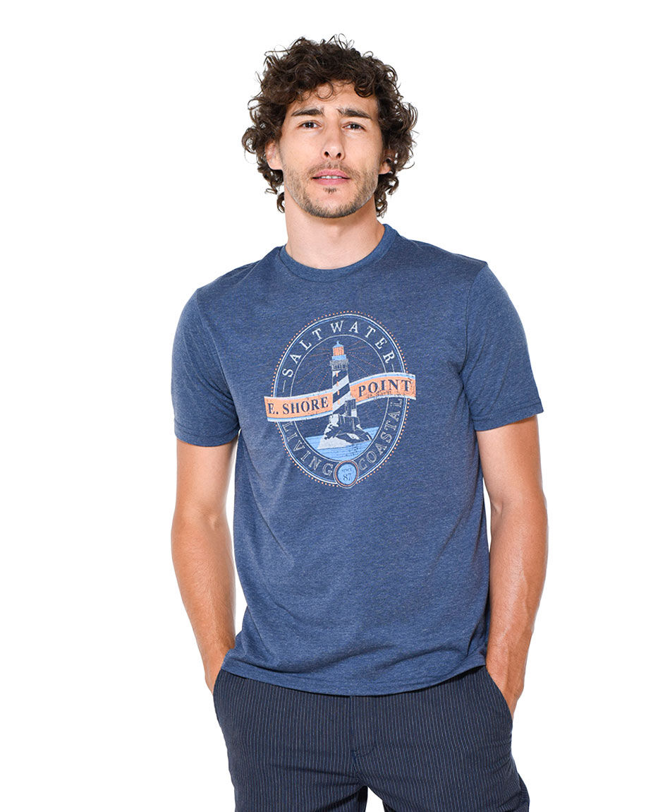 Polera hombre estampada