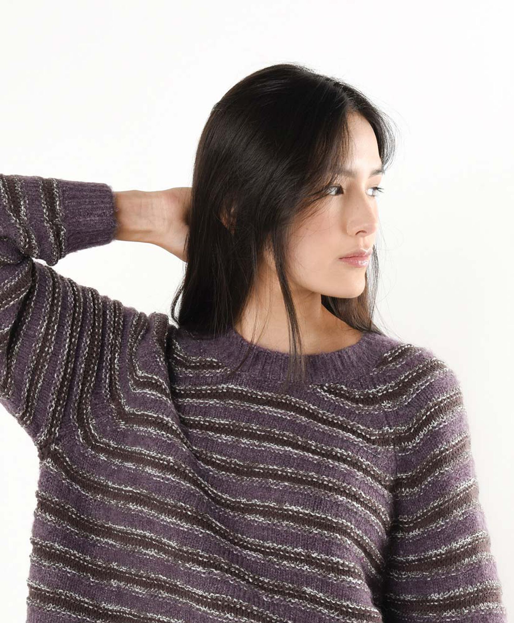 Sweater mujer líneas mix Sweater mujer líneas mix