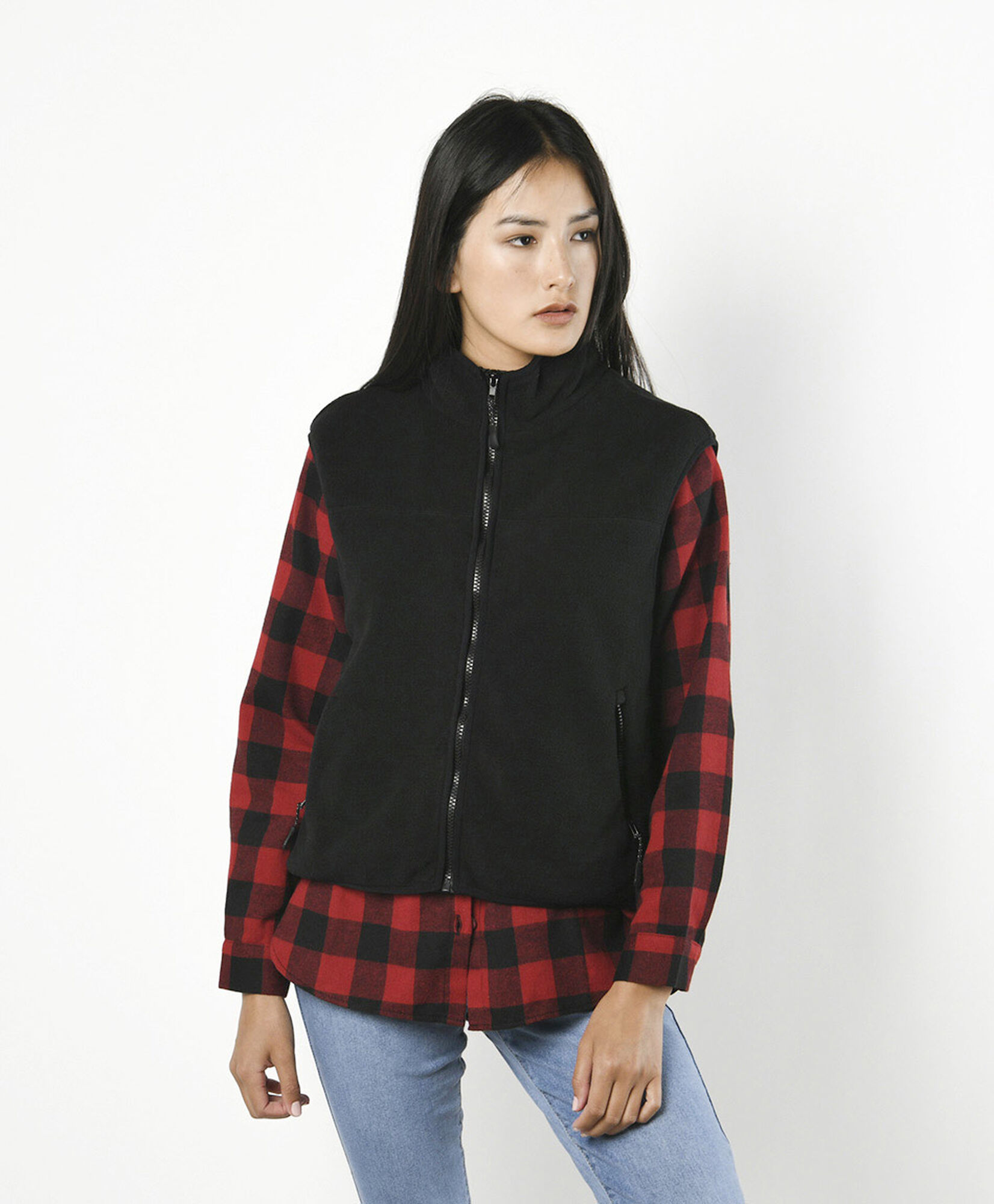 Polar mujer liso sin mangas Polar mujer liso sin mangas