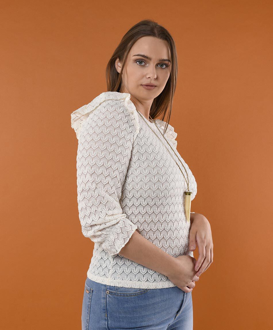 Polera mujer transparencia