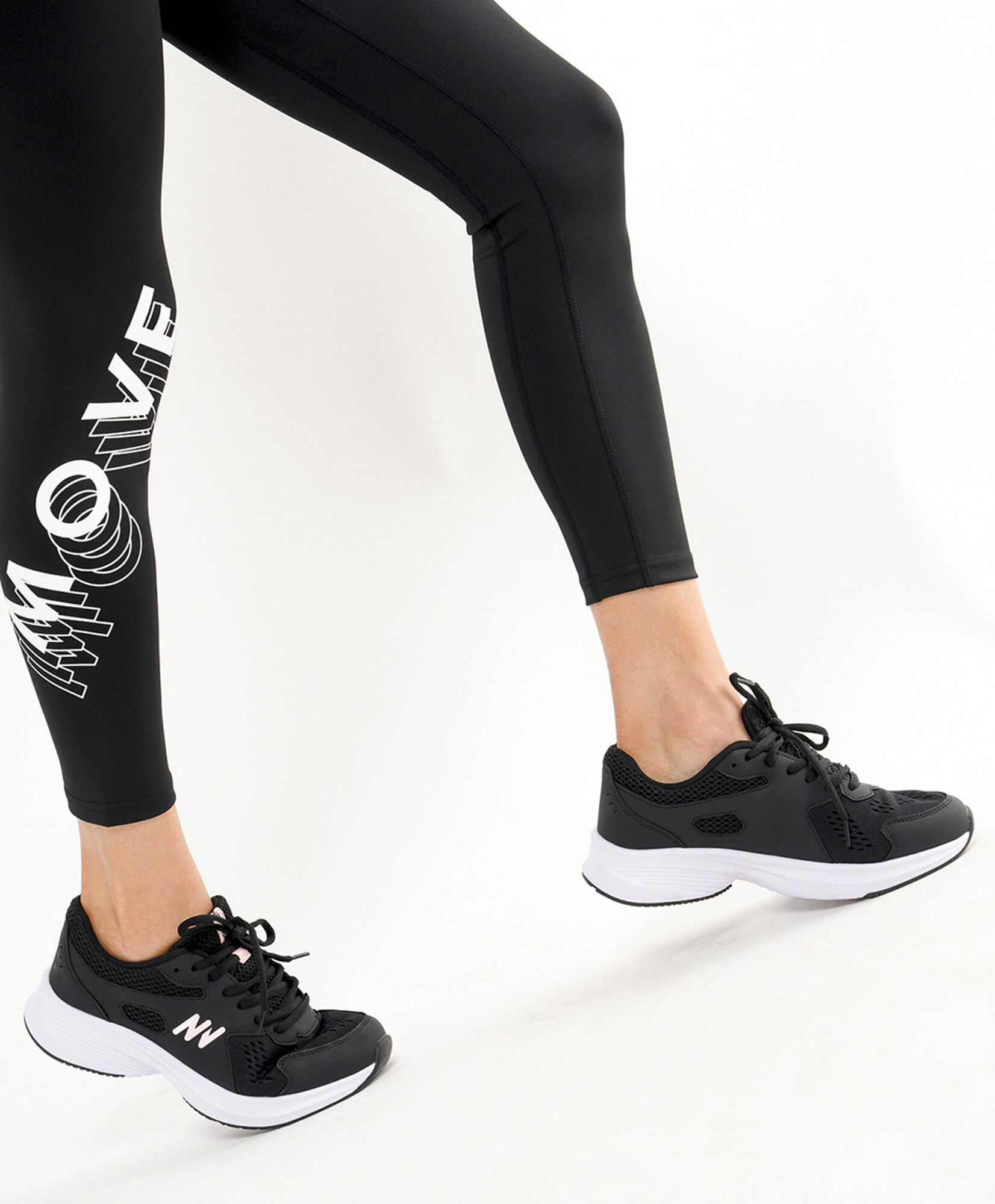 Calza deportiva mujer texto move Calza deportiva mujer texto move
