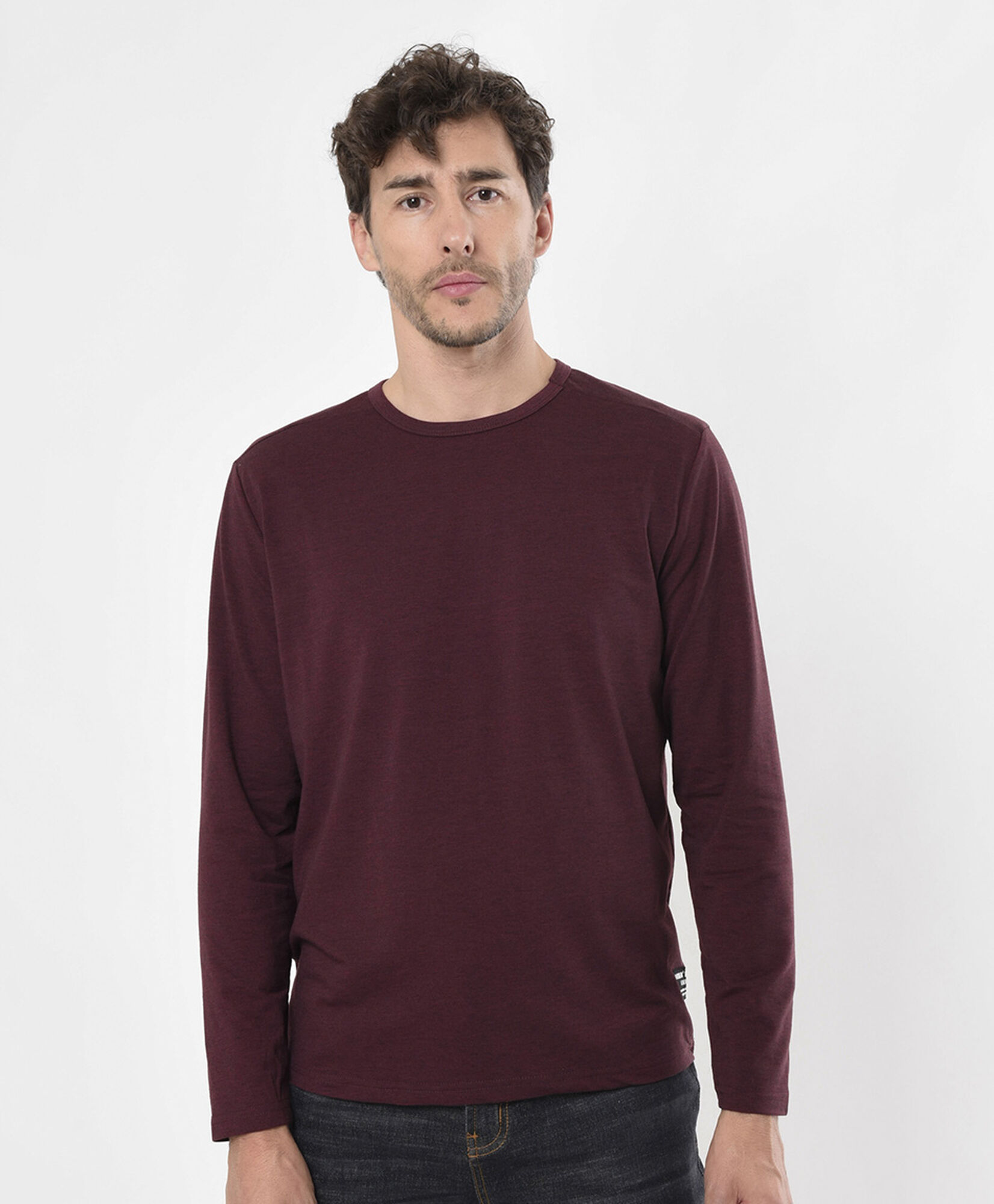 Polera hombre jaspeada Polera hombre jaspeada