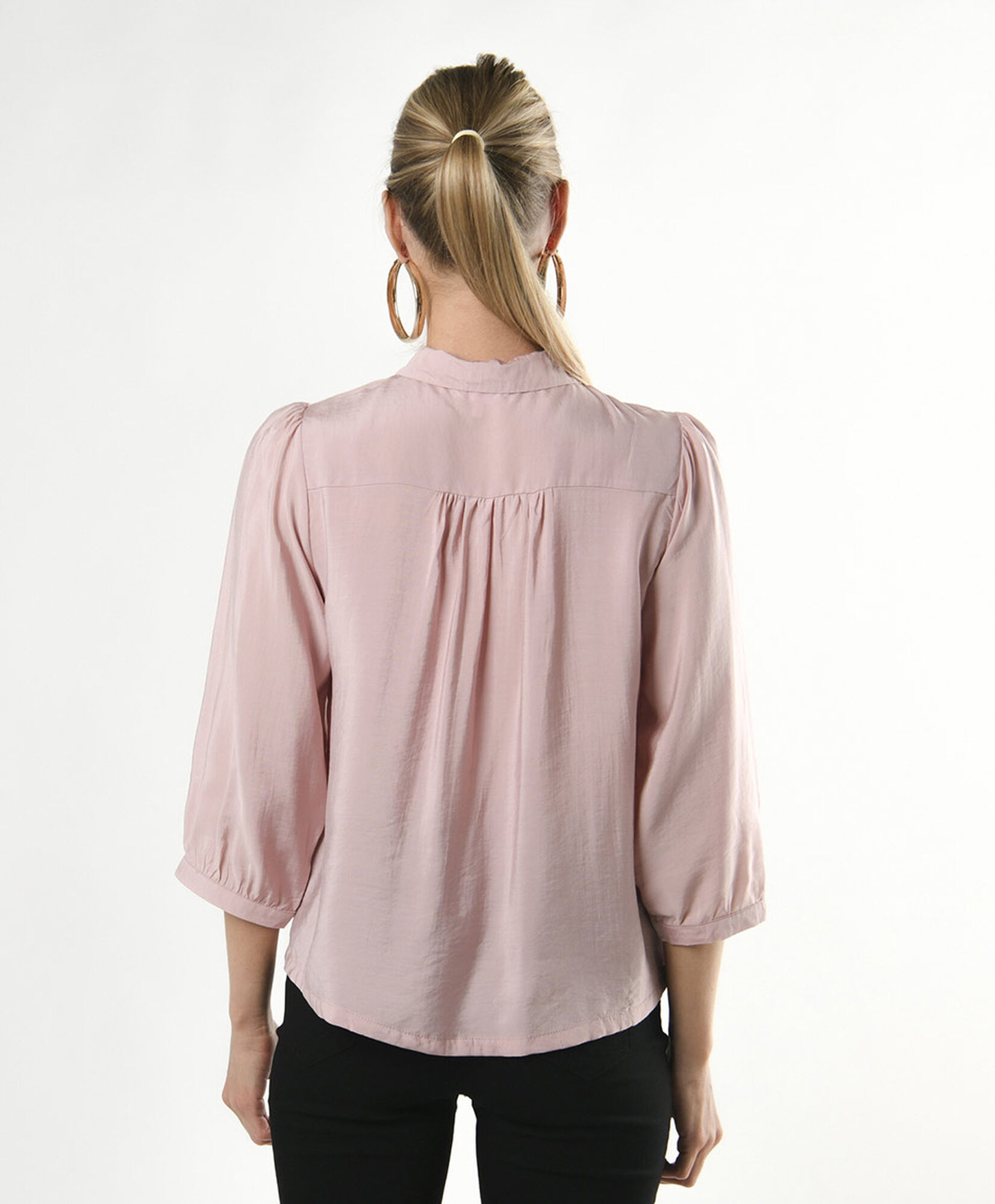 Blusa mujer rosada mangas 3/4 Blusa mujer rosada mangas 3/4