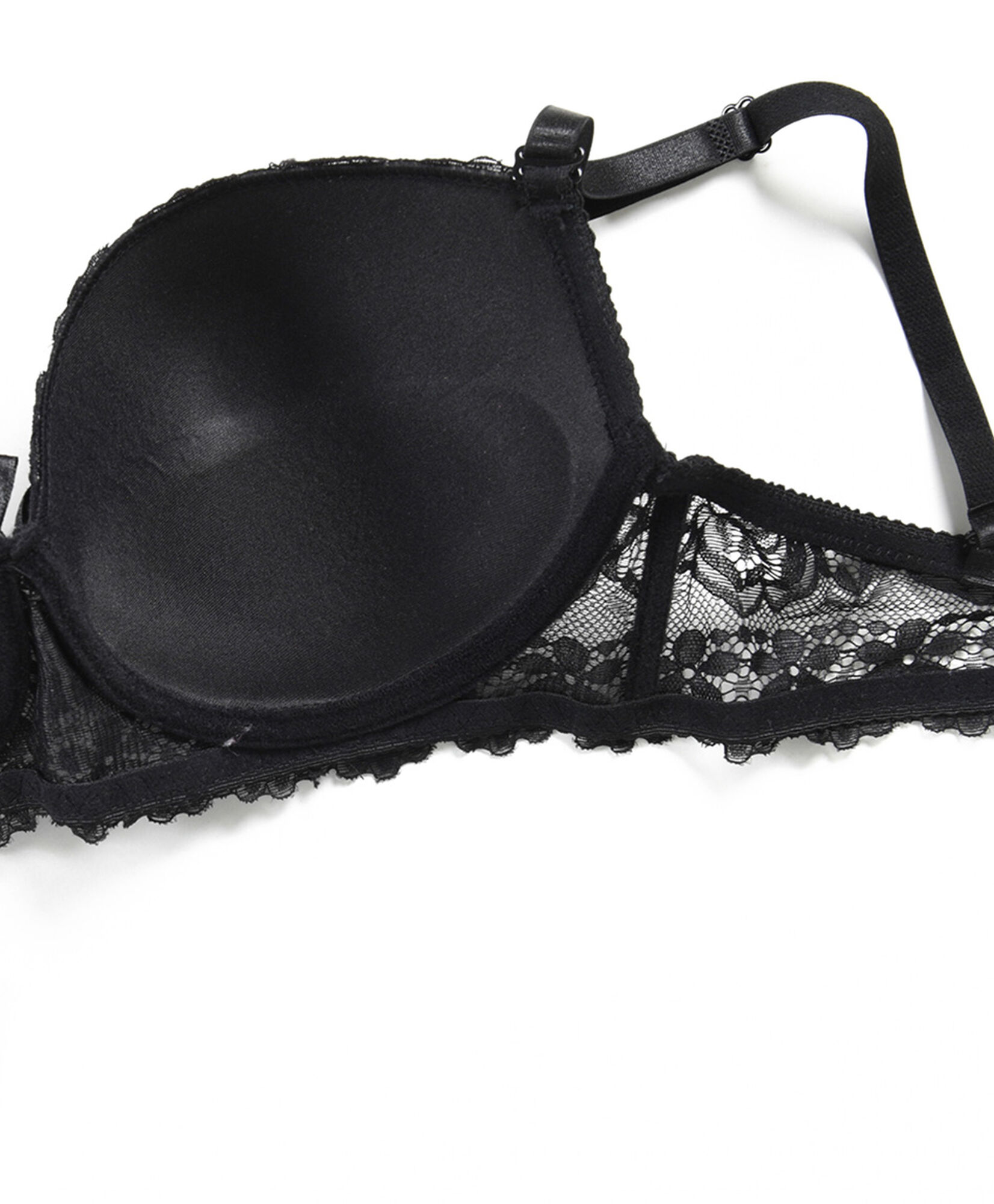 Sostén mujer flores y puntos push up escote corazón Sostén mujer flores y puntos push up escote corazón