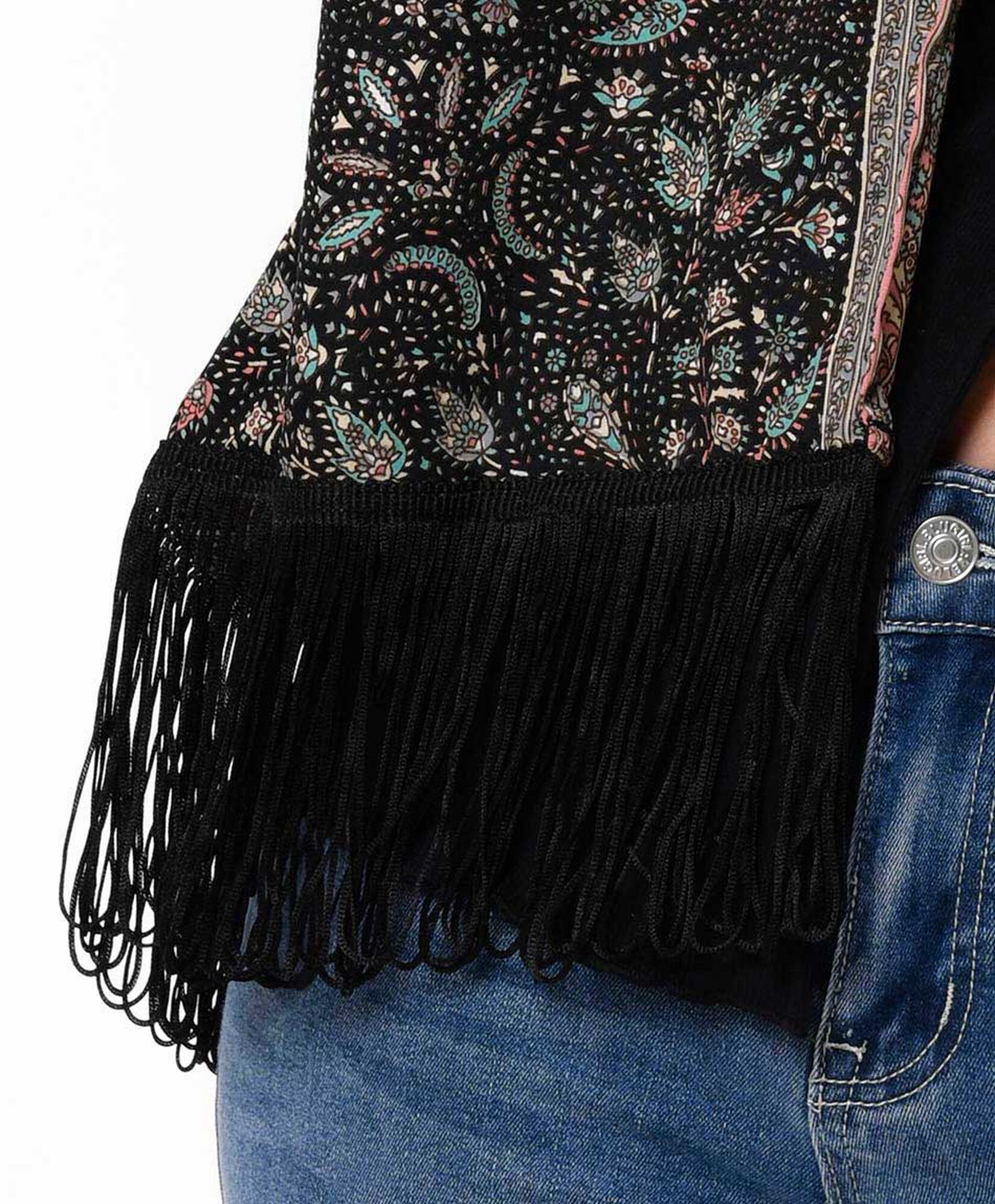 Kimono mujer flecos corto Kimono mujer flecos corto