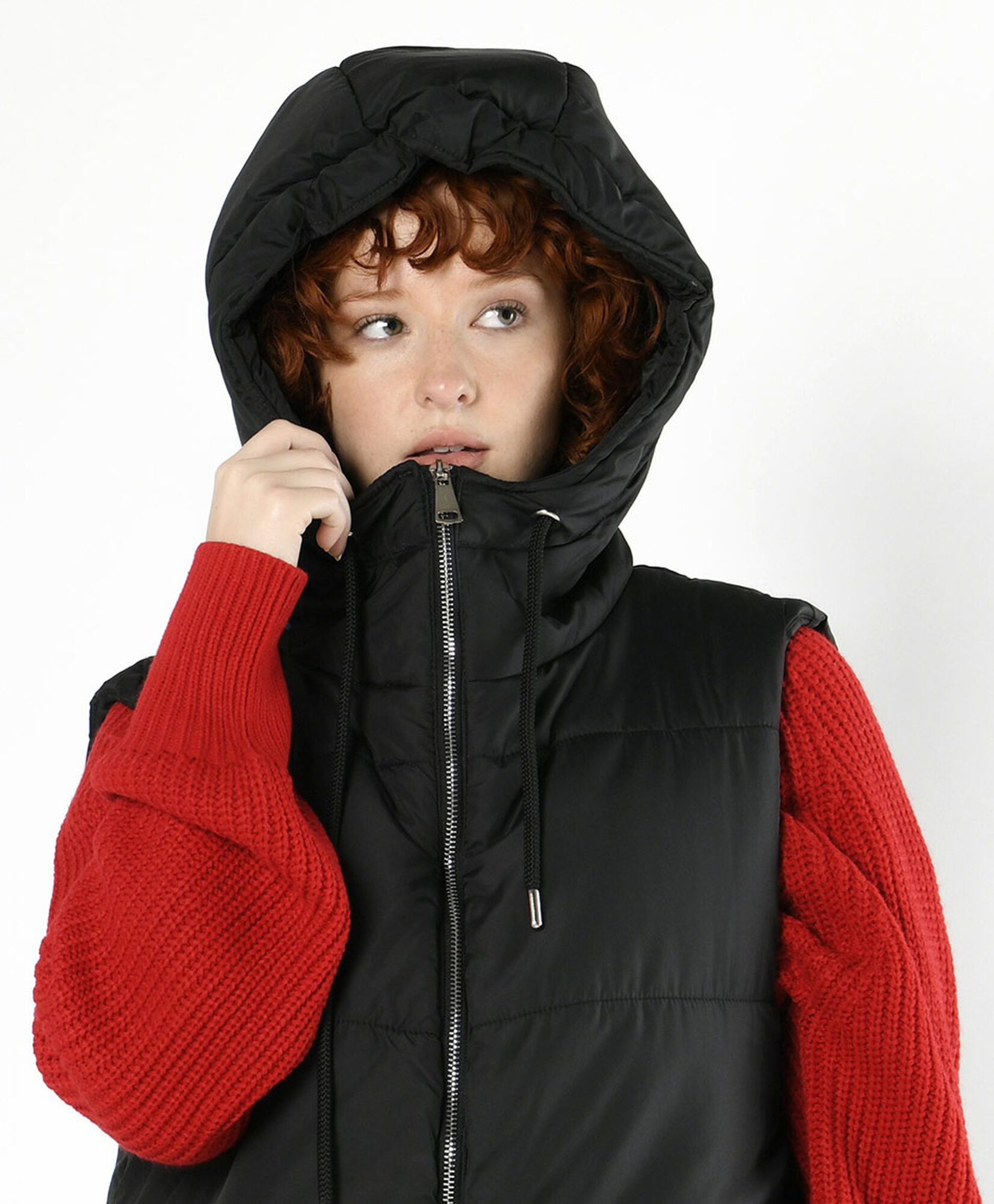Parka mujer larga sin mangas Parka mujer larga sin mangas