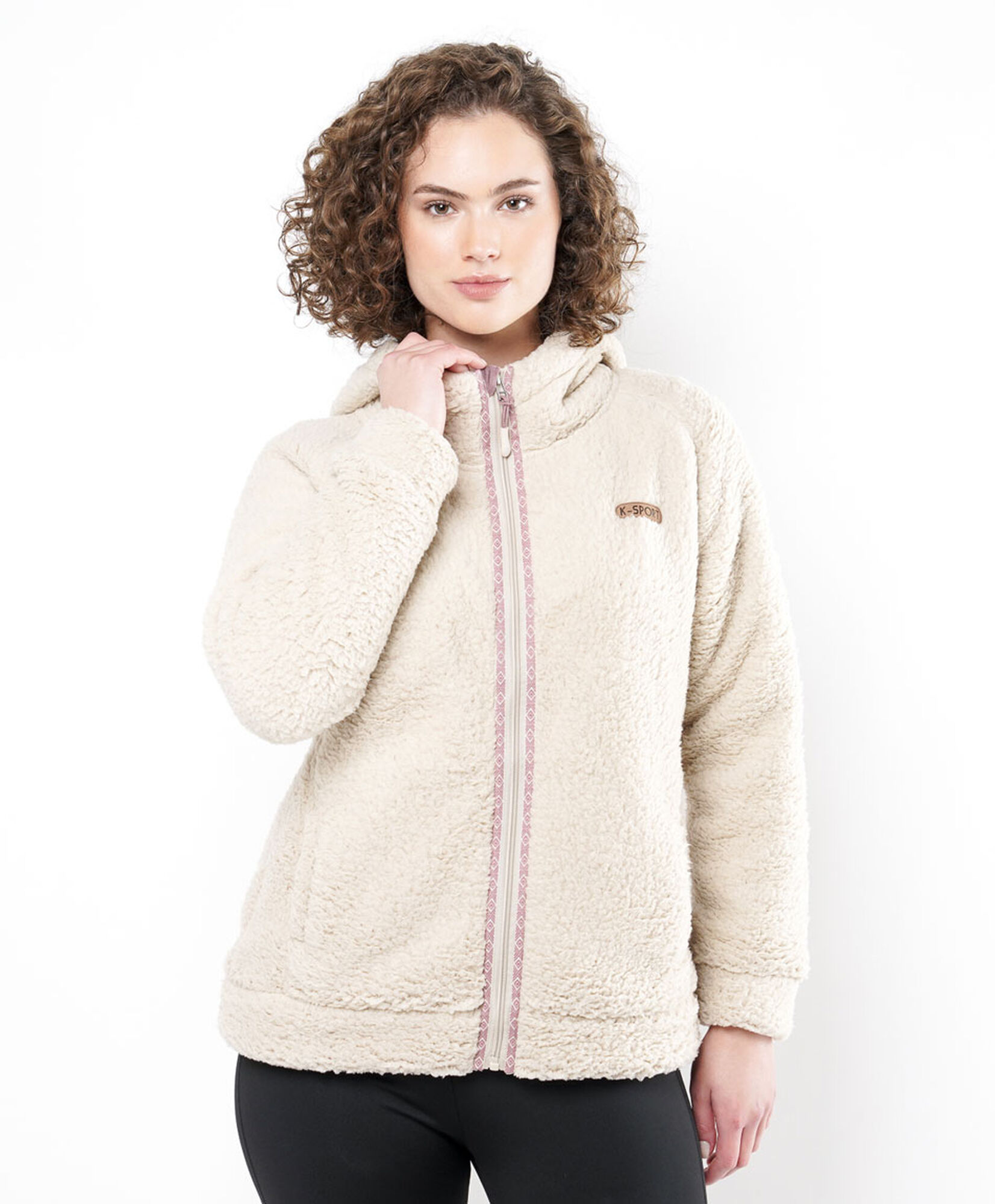 Polar deportivo mujer beige largo Polar deportivo mujer beige largo