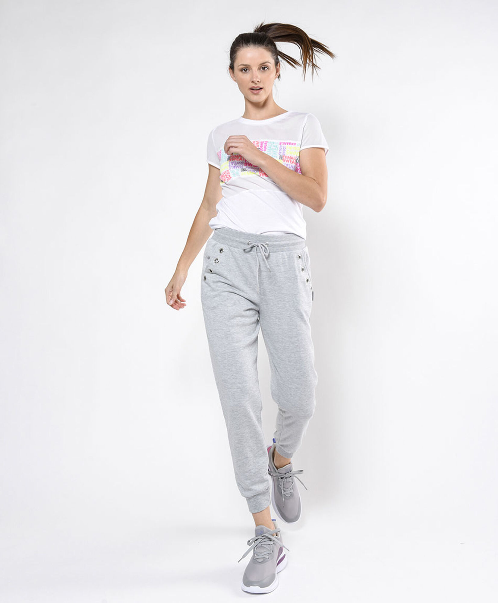 Pantalón de buzo mujer argollas jogger Pantalón de buzo mujer argollas jogger