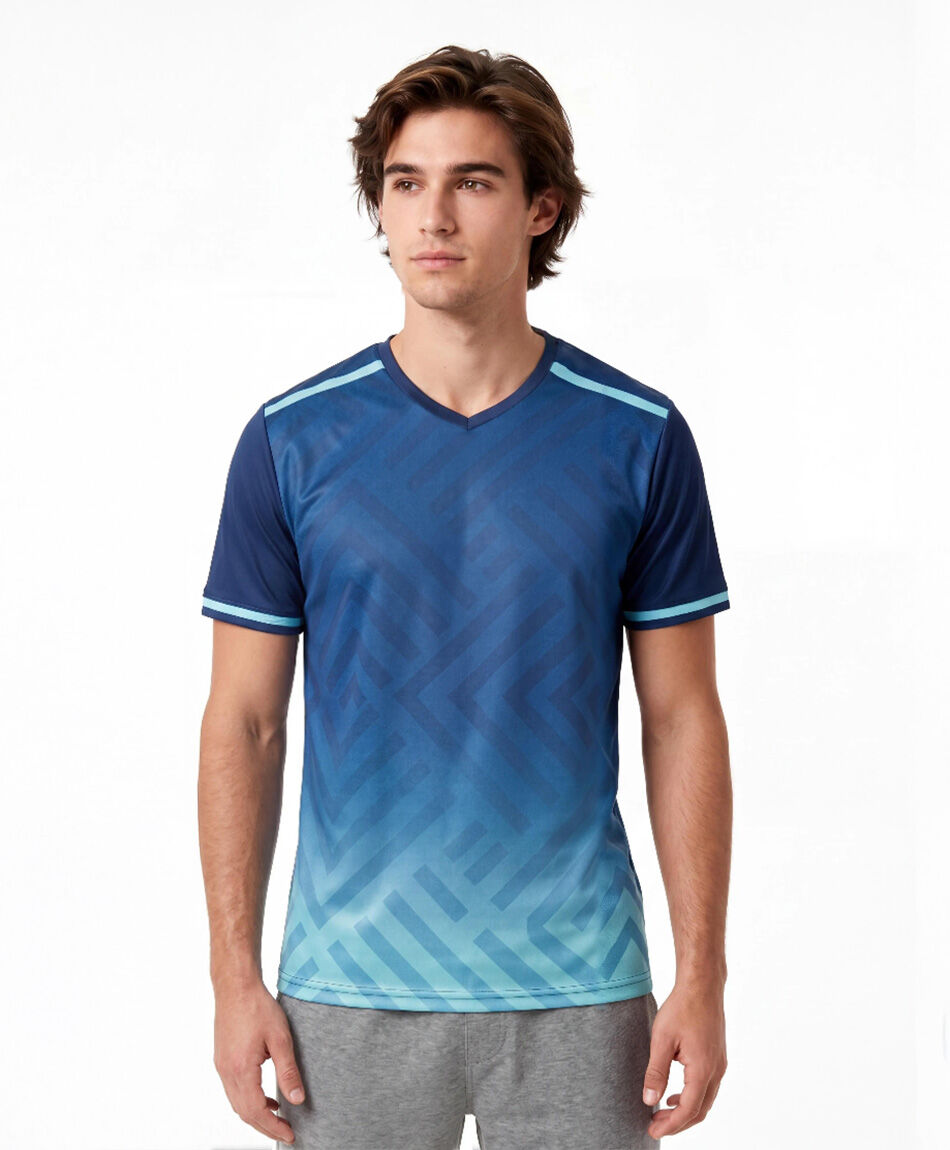 Polera deportiva hombre lineal