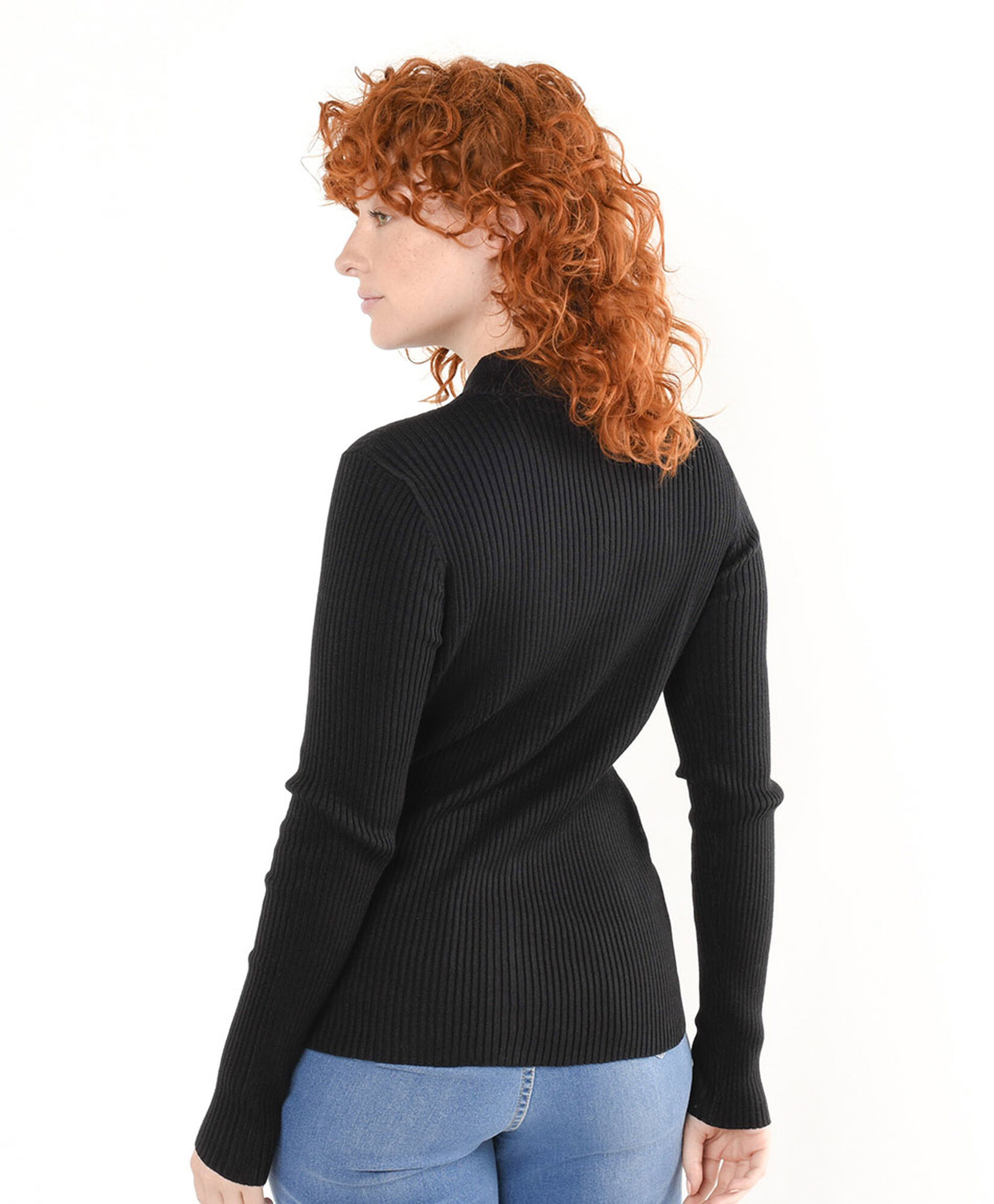 Cardigan mujer canalé ajustado Cardigan mujer canalé ajustado