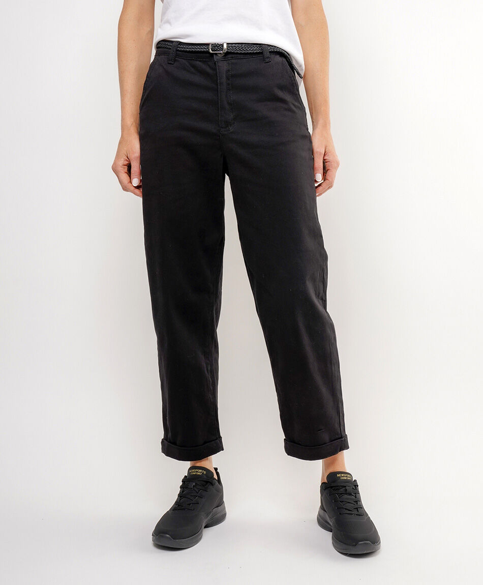 Jeans mujer twill cintur&oacute;n&nbsp;