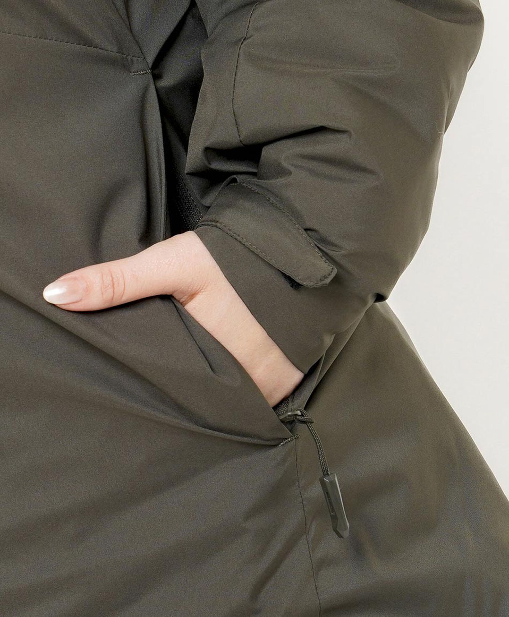 Parka mujer larga lisa verde Parka mujer larga lisa verde