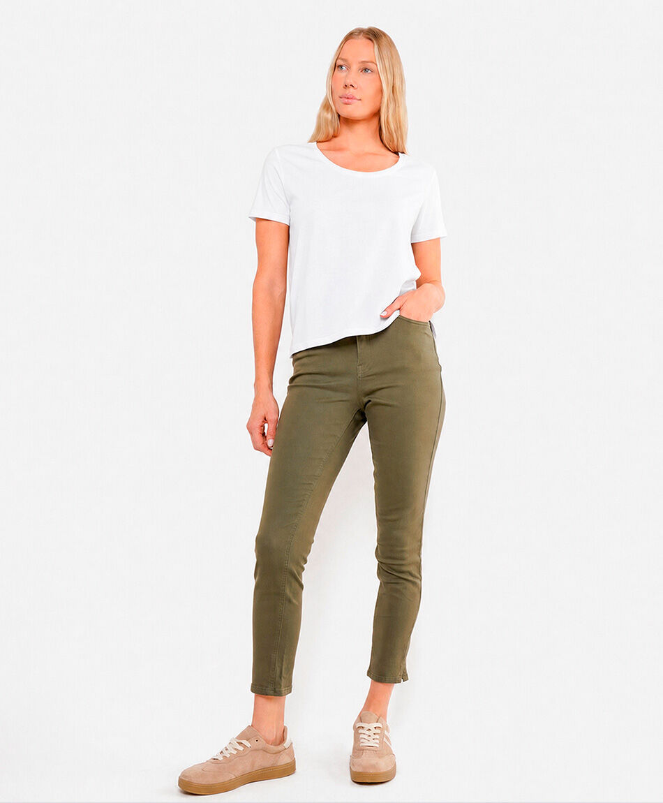 Jeans mujer skinny fit liso
