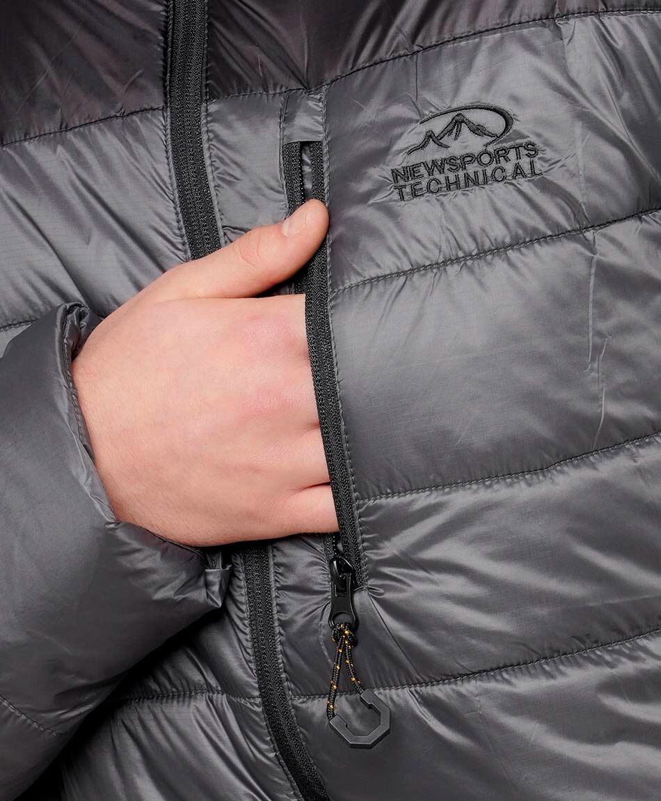 Parka deportiva hombre costuras