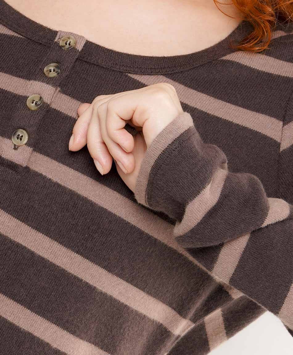 Sweater mujer estilo sofisticado caf&eacute;